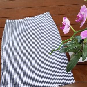 J. Crew Seersucker Skirt